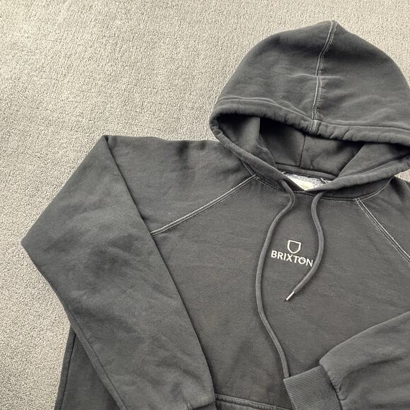 Brixton Hoodie Adult Large Gray Long Sleeve Sweater Sweatshirt Casual Men's - Picture 2 of 14